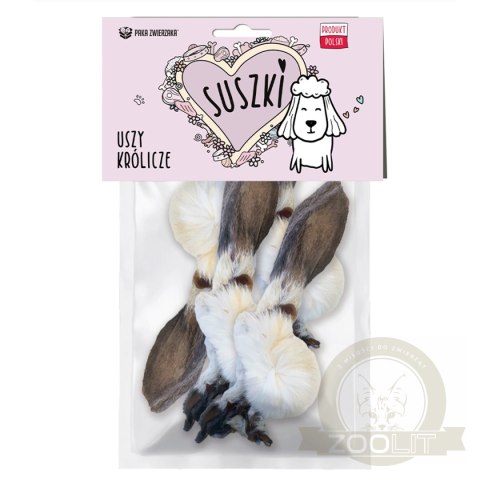 Paka Zwierzaka Suszki Uszy królicze 4 szt 120g Paka Zwierzaka Suszki Uszy królicze 4 szt 120g