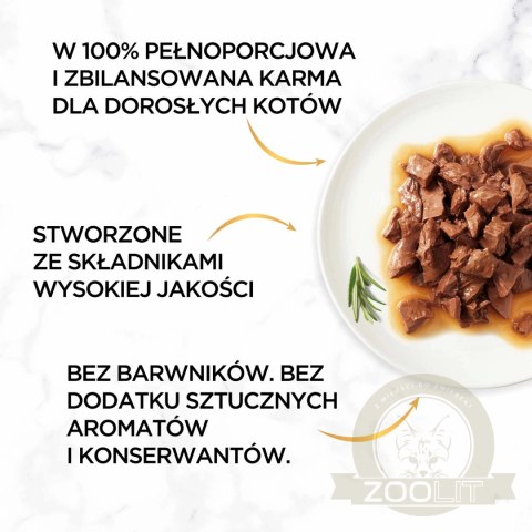 Purina Gourmet Gold Sauce Delight z wołowiną 85g Purina Gourmet Gold Sauce Delight z wołowiną 85g