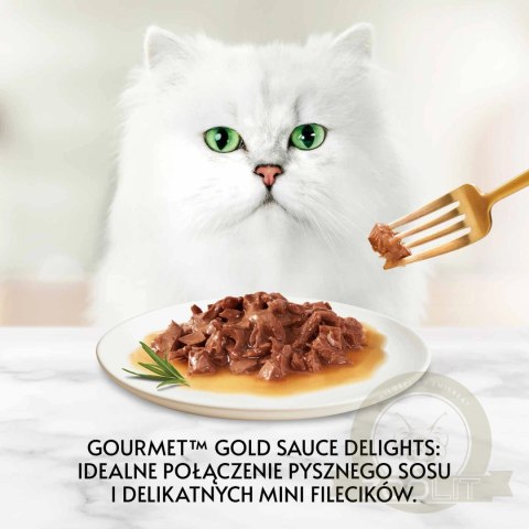 Purina Gourmet Gold Sauce Delight z wołowiną 85g Purina Gourmet Gold Sauce Delight z wołowiną 85g