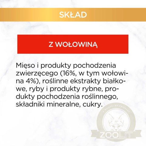 Purina Gourmet Gold Sauce Delight z wołowiną 85g Purina Gourmet Gold Sauce Delight z wołowiną 85g