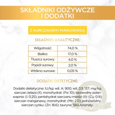 Purina Gourmet Gold Savoury Cake z kurczakiem i marchewką 85g Purina Gourmet Gold Savoury Cake z kurczakiem i marchewką 85g