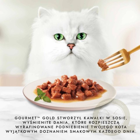 Purina Gourmet Gold kurczak/ wątróbka w sosie 85g Purina Gourmet Gold kurczak/ wątróbka w sosie 85g