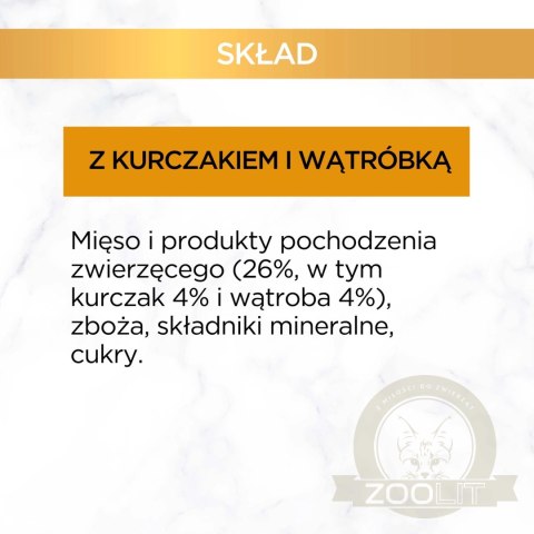 Purina Gourmet Gold kurczak/ wątróbka w sosie 85g Purina Gourmet Gold kurczak/ wątróbka w sosie 85g