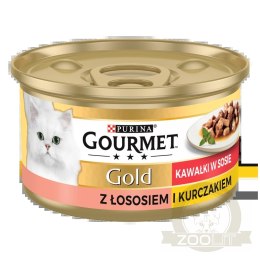 Purina Gourmet Gold łosoś/ kurczak w sosie 85g