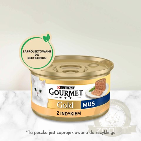 Purina Gourmet Gold mus z indykiem 85g Purina Gourmet Gold mus z indykiem 85g