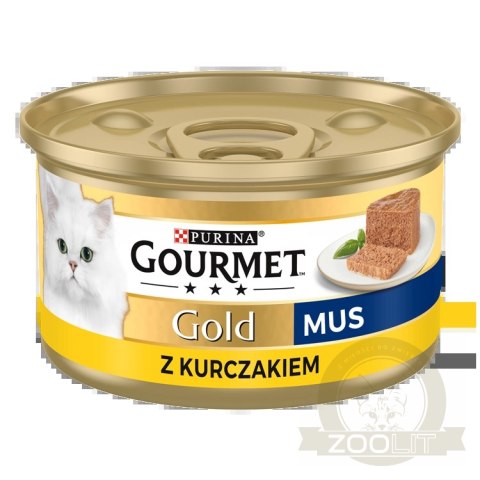 Purina Gourmet Gold mus z kurczakiem 85g Purina Gourmet Gold mus z kurczakiem 85g