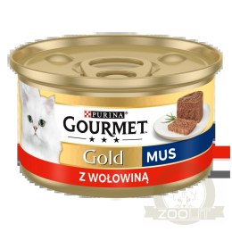 Purina Gourmet Gold mus z wołowiną 85g