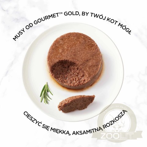 Purina Gourmet Gold mus z wołowiną 85g Purina Gourmet Gold mus z wołowiną 85g