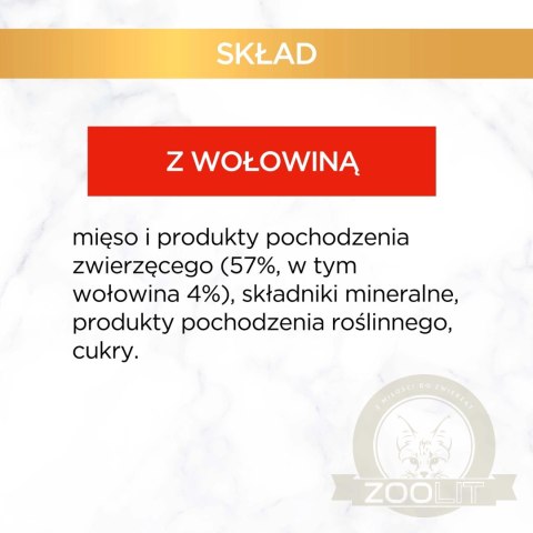 Purina Gourmet Gold mus z wołowiną 85g Purina Gourmet Gold mus z wołowiną 85g