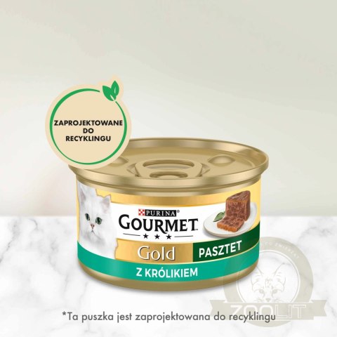 Purina Gourmet Gold pasztet z królikiem 85g Purina Gourmet Gold pasztet z królikiem 85g