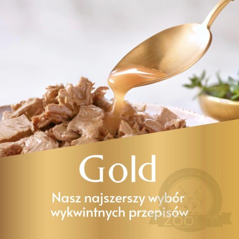 Purina Gourmet Gold z wołowiną i kurczakiem w sosie 85g Purina Gourmet Gold z wołowiną i kurczakiem w sosie 85g