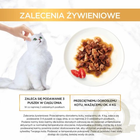 Purina Gourmet Gold z wołowiną i kurczakiem w sosie z pomidorami 85g Purina Gourmet Gold z wołowiną i kurczakiem w sosie z pomidorami 85g