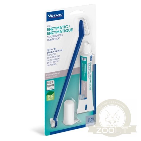 VIRBAC Zestaw stomatologiczny dla psów (pasta + szczoteczka) 70g VIRBAC Zestaw stomatologiczny dla psów (pasta + szczoteczka) 70g
