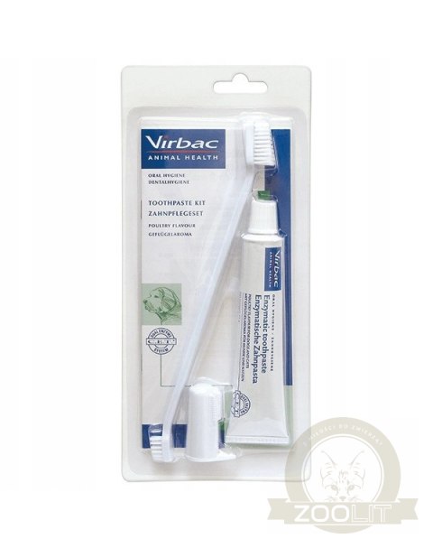VIRBAC Zestaw stomatologiczny dla psów (pasta + szczoteczka) 70g VIRBAC Zestaw stomatologiczny dla psów (pasta + szczoteczka) 70g