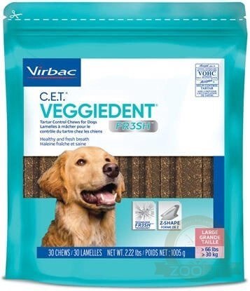 Virbac Veggiedent Fresh Gryzak L (>30kg) 15sztuk Virbac Veggiedent Fresh Gryzak L (>30kg) 15sztuk