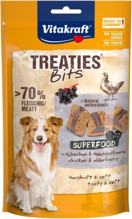 Vitakraft Treaties Bits superfood czarny bez 100g przysmak dla psa