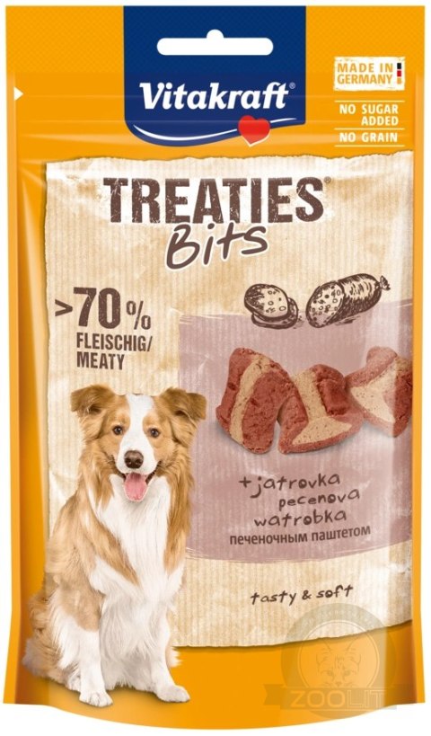 Vitakraft Treaties Bits wątróbka 120g przysmak dla psa Vitakraft Treaties Bits wątróbka 120g przysmak dla psa