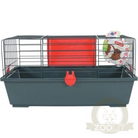 Zolux Klatka Classic 59cm Szaro-Czerwona