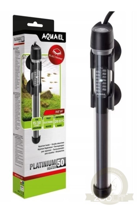 AQUAEL Grzałka Szklana Platinium 50W AQUAEL Grzałka Szklana Platinium 50W