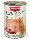 Animonda Cat Carny Adult Kurczak, Indyk I Serca Kaczki 400g