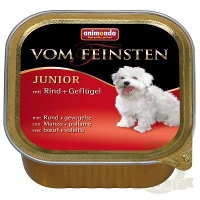 Animonda Dog Vom Feinsten Junior Wołowina Z Drobiem 150g