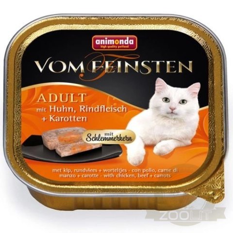 Animonda Vom Feinsten Adult Cat Kurczak, Wołowina I Marchewka 100g
