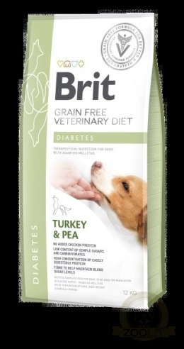 Brit Grain Free Veterinary Diet Dog Diabetes Indyk Z Groszkiem 2kg