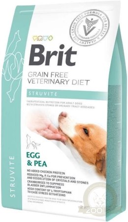 Brit Grain Free Veterinary Diet Dog Struvite Jajko Z Groszkiem 2kg