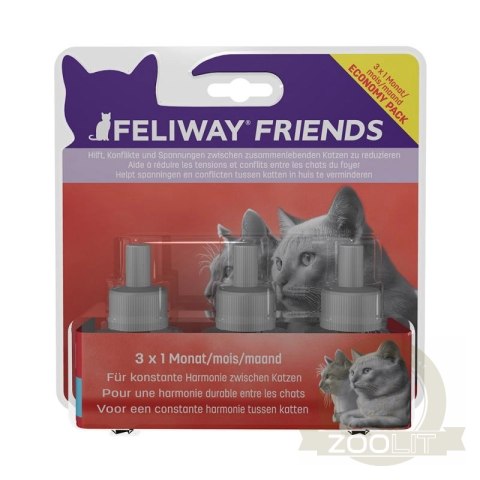 Ceva Animal Health Polska Sp. Z O.o Feliway Friends Wkład Dyfuzora 3x48ml Ceva Animal Health Polska Sp. Z O.o Feliway Friends Wkład Dyfuzora 3x48ml