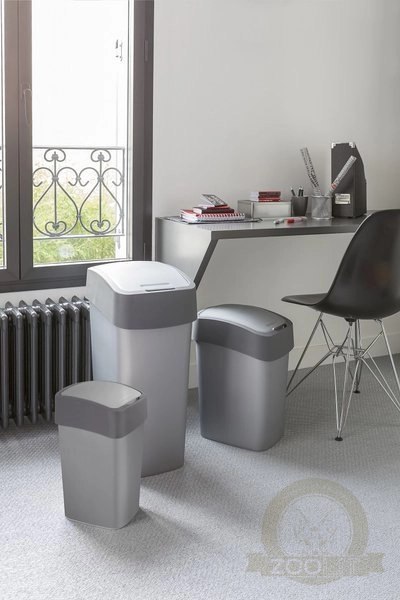 Curver Flip Bin Kosz Na Śmieci Szaro-Grafitowy 10l Curver Flip Bin Kosz Na Śmieci Szaro-Grafitowy 10l