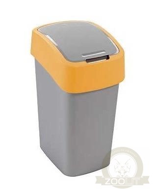 Curver Flip Bin Kosz Na Śmieci Szaro-Pomarańczowy 10l Curver Flip Bin Kosz Na Śmieci Szaro-Pomarańczowy 10l