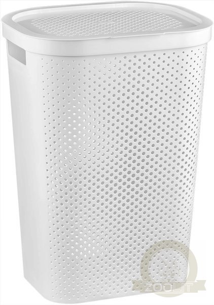 Curver Infinity Kosz Na Bieliznę Biały 60l Curver Infinity Kosz Na Bieliznę Biały 60l