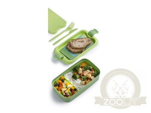 Curver Lunch&Go Pojemnik Ze Sztućcami Niebieski Curver Lunch&Go Pojemnik Ze Sztućcami Niebieski