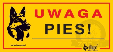 Dingo Metalowa Tabliczka Ostrzegawcza "Uwaga Pies" Dingo Metalowa Tabliczka Ostrzegawcza "Uwaga Pies"
