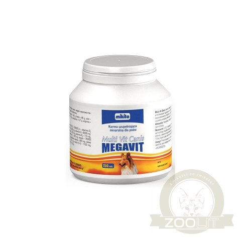 Mikita Multi Vit Canis Megavit 150 Tabletek Mikita Multi Vit Canis Megavit 150 Tabletek