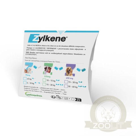 Vetoquinol Zylkene 75mg 10tab Vetoquinol Zylkene 75mg 10tab
