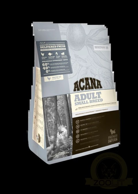 Acana Heirtage Adult Small Breed 2kg Acana Heirtage Adult Small Breed 2kg