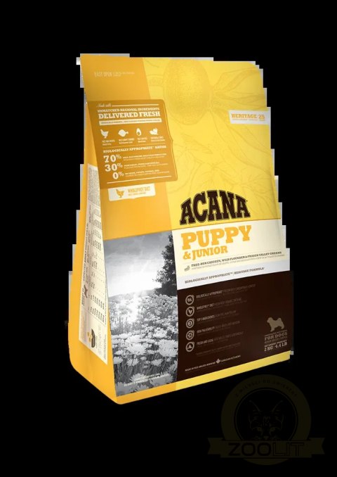 Acana Heirtage Puppy&Junior 2kg Acana Heirtage Puppy&Junior 2kg