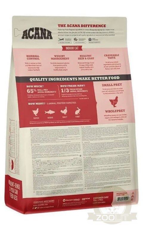 Acana Indoor Entree Cat 1,8kg Acana Indoor Entree Cat 1,8kg