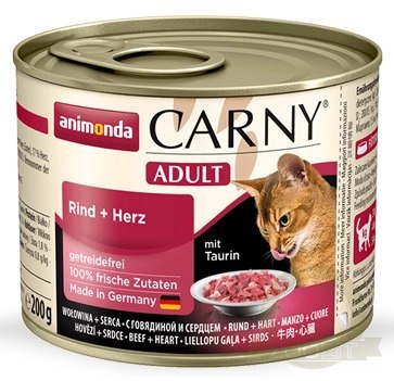 Animonda Cat Carny Adult Wołowina I Serca 200g Animonda Cat Carny Adult Wołowina I Serca 200g