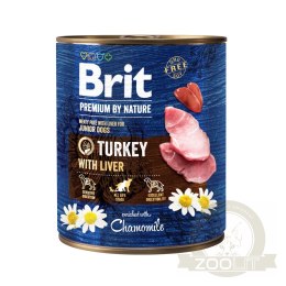 Brit Premium By Nature Turkey With Liver 800g