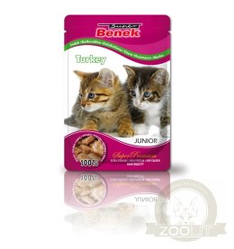 CERTECH-SUPER BENEK Junior Cats Z Indykiem 100g