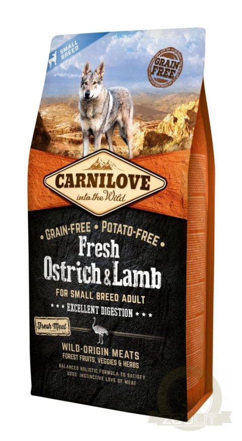 Carnilove Fresh Ostrich Lamb Adult 6kg Carnilove Fresh Ostrich Lamb Adult 6kg
