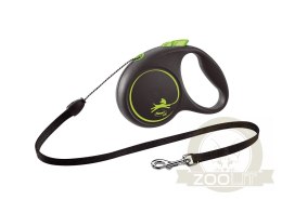 Flexi Smycz Black Design M Linka 5m Do 20kg Zielona