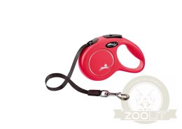 Flexi Smycz New Classic XS Taśma 3m 12kg Czerwona