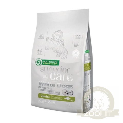 Nature's Protection Superior Care White Dogs Grain Free White Fish Junior Small Breeds 1,5kg Nature's Protection Superior Care White Dogs Grain Free White Fish Junior Small Breeds 1,5kg