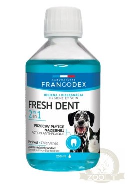 Zolux Francodex Fresh Dent Płyn Do Higieny Jamy Ustnej Dla Psów I Kotów 250ml