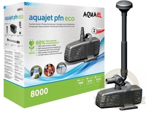 AQUAEL Pompa Fontannowa Pfn 8000 Eco 52W 7500 l/h AQUAEL Pompa Fontannowa Pfn 8000 Eco 52W 7500 l/h