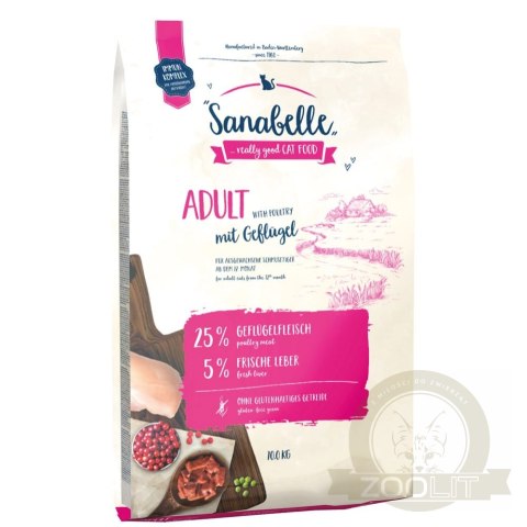 BOSCH Sanabelle Adult Drób 10kg BOSCH Sanabelle Adult Drób 10kg