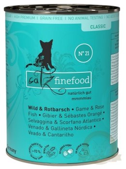 Catz Finefood Classic N.21 Dziczyzna i Karmazyn puszka 400g